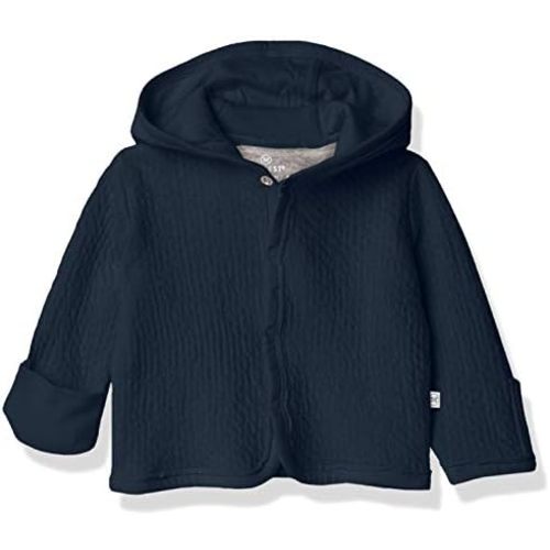 HonestBaby Matelasse Snap-Front Hoodie 100% Organic Cotton Infant Baby Boys, Girls