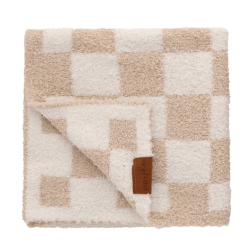 Pip + Phee Plush Blankets - Sand Check | Snuggle Bugz