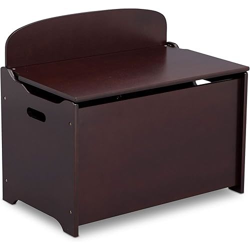 Delta Children MySize Deluxe Toy Box, Dark Chocolate