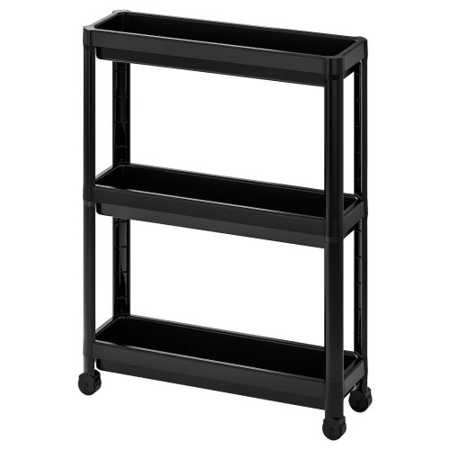 VESKEN Cart - black 21 1/4x7 1/8x28 "