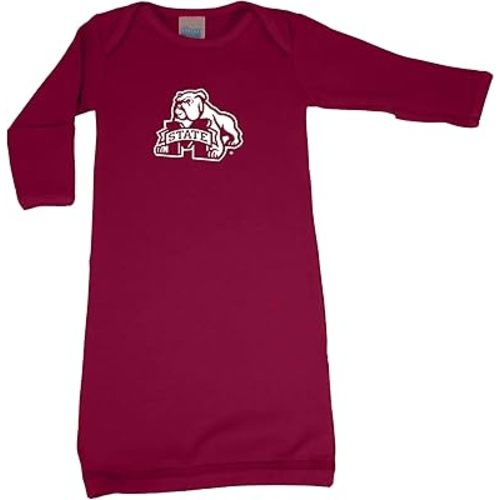 Future Tailgater Mississippi State Bulldogs LOGO Baby Layette Gown 0-3 Months Maroon