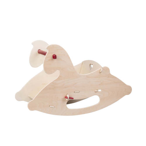 Wooden Rocking Horse - Natural Wood