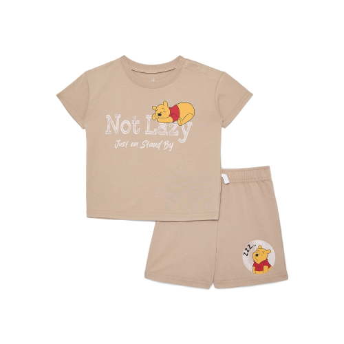 Winnie the Pooh Baby Boys' Short Sleeve Graphic Tee and Shorts Set, 2-Piece, Sizes 0/3M-24M