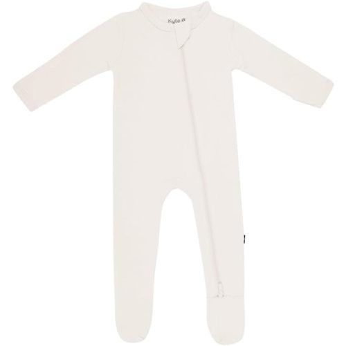 KYTE BABY Unisex Zipper Closure Footies, Rayon Made From Bamboo, 0-24 Months
