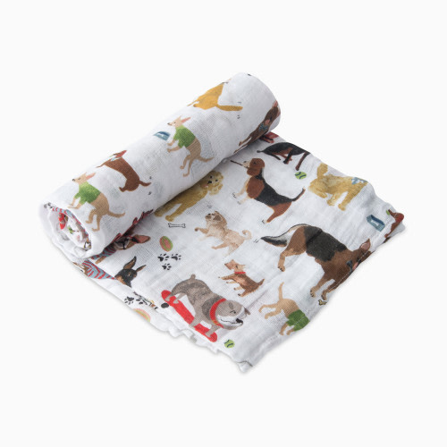 Little Unicorn Cotton Muslin Swaddle Blanket - Woof