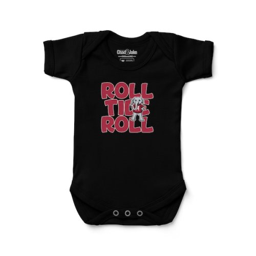 Alabama Crimson Tide Chad & Jake Newborn & Infant Hyperlocal Bodysuit – Black