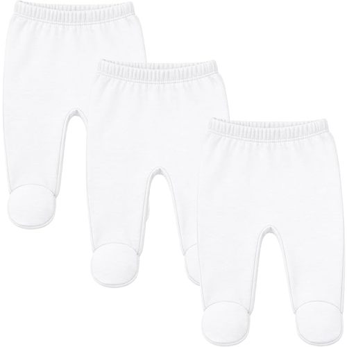123 Bear Baby Soft Cotton Spandex Pants with Feet