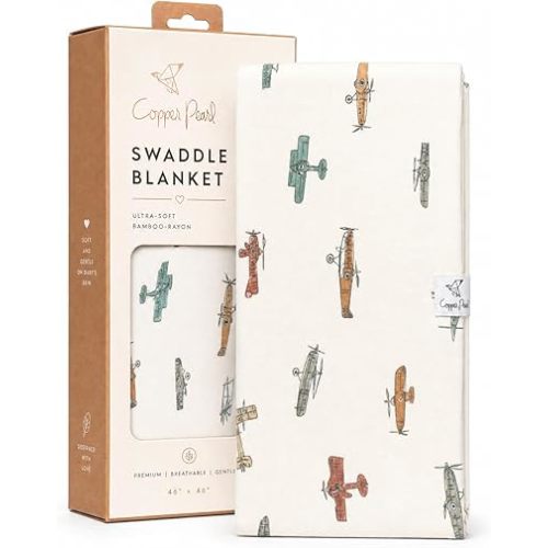 Copper Pearl Large Premium Knit Baby Swaddle Receiving Blanket Ace
