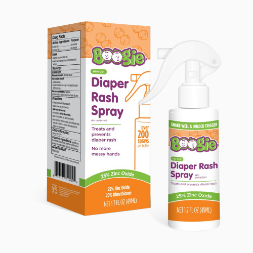 Boogie No-Rub Diaper Rash Spray - Green, 1.7 Oz