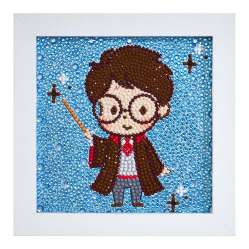 Frameables™ - Enchanting Harry — 6" x 6" (15cm x 15cm) / Round With 13 Colors Including 4 Iridescent Diamonds / 2,160