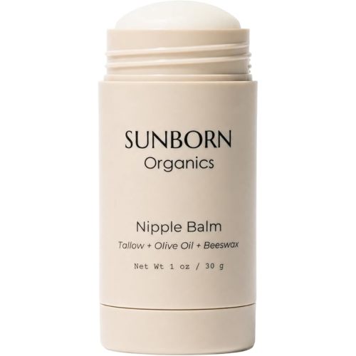 Nipple Balm | Nursing-Safe Lanolin-Free Nipple Cream with 3 Edible Ingredients for Sore or Cracked Nipples | Safe for Baby, No Wipe-Off, Third-Party Tested | Made in USA