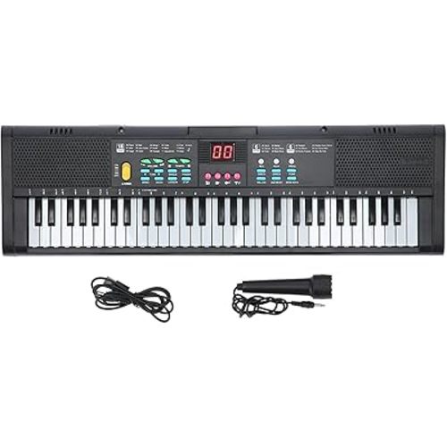 61 Keys Electronic Teaching Keyboard, Digital Music Piano Instrument Keyboard Piano Instrument Multifunctional Instrument Music Keyboard for Beginners Teaching