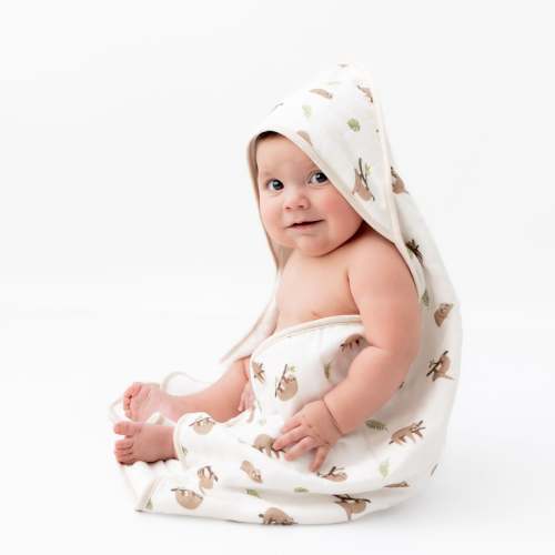 Sloth Hooded Towel Set