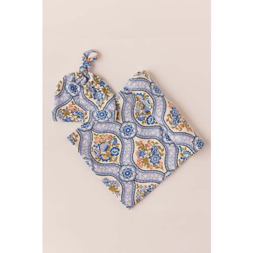 Swaddle & Beanie Cloud Jersey in Villeroy