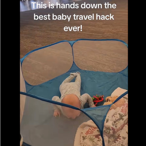 Amakunft Playpen, Pop-Up Portable Play Yard, Foldable Exercise Fence with Breathable Mesh for Indoor Outdoor Use