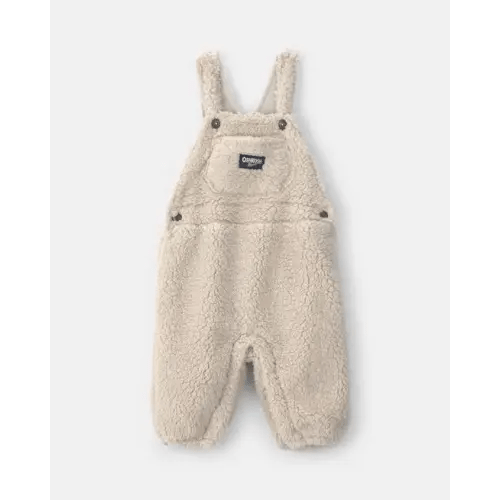 Baby Teddy Fleece Overalls - Cream - OshKosh B'gosh | Carter's