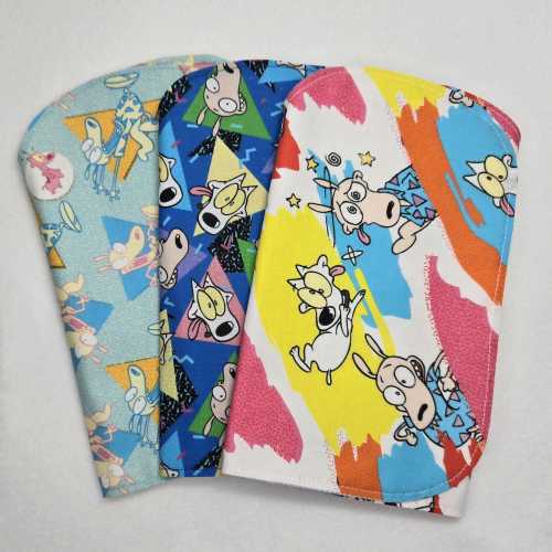 Wacky Wallaby | Set of 3 Contoured Cotton Burp Cloths