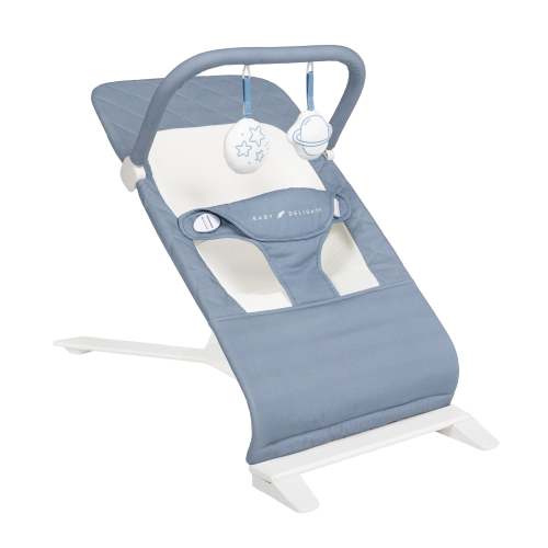 Alpine Organic Deluxe Portable Bouncer - Organic Dusty Blue