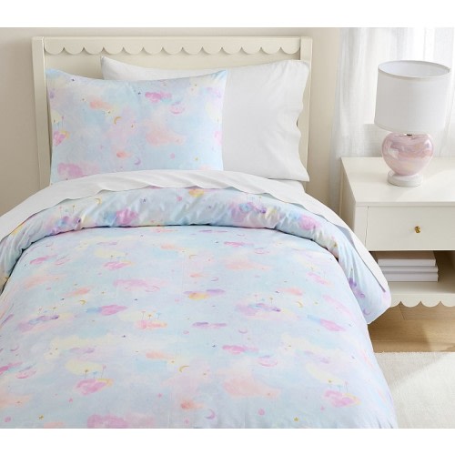 Tie Dye Skies Organic Duvet Cover & Shams | Pottery Barn Kids size: twin