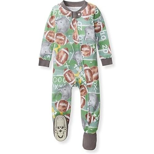 Burt's Bees Baby baby-boys Sleeper Pjs, 100% Organic Cotton, One-piece Footie, Zip Up Jumpsuit, Snug Fit Pajamas