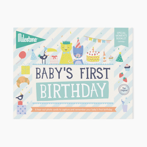 Milestone Baby's First Birthday Photo Card Booklet