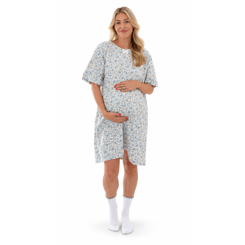 The Blue Bloom Birth Gown