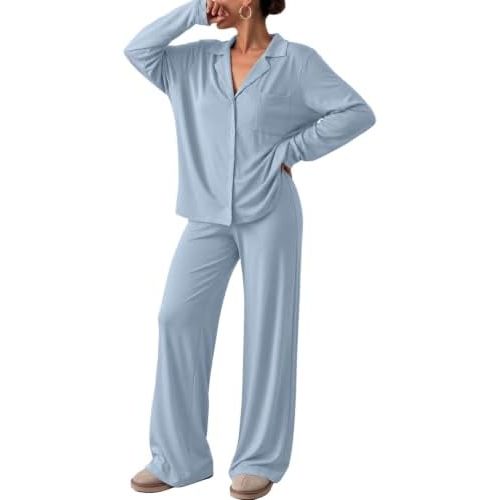 Trendy Queen Women Pajamas Set Sleepwear Fall 2 Piece Soft Lounge Pjs