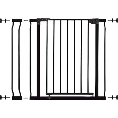 Amazon.com: Dreambaby Liberty Walk Thru Baby Safety Gate Set - with 3.5inch Extension Panel, Fits 29.5-36.5inch Openings - Pressure Mounted Security Gates - Model L1992BB - Black