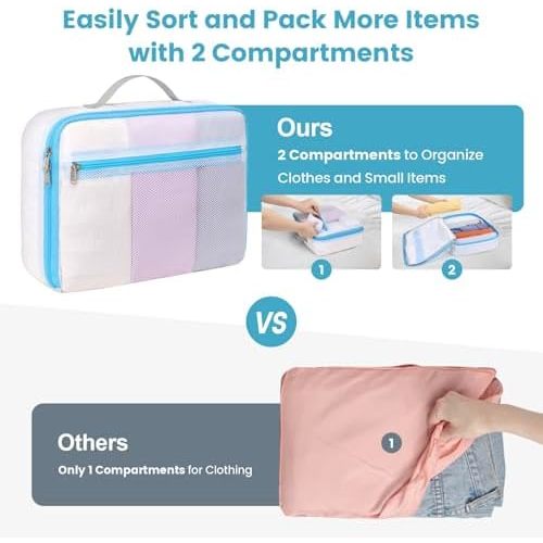 Cambond Mesh Packing Cubes for Travel