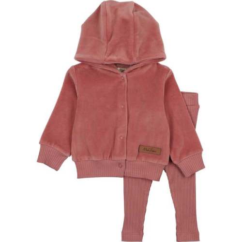 MT Hoodie Ensemble, Turkish rose - Mon Tresor Bebe | Maisonette