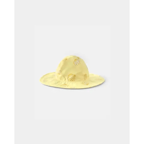 Baby Girl Seashell Reversible Swim Hat - Yellow | Carter's