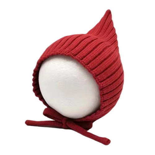 Giaone Knitted Elf Cap Newborns Warm Earflaps Hat for Baby Winter Holiday Outfit