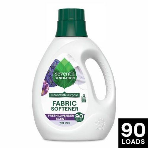 Seventh Generation Fabric Softener - Lavender - 90 fl oz: Hypoallergenic, Dye-Free, Phosphate-Free