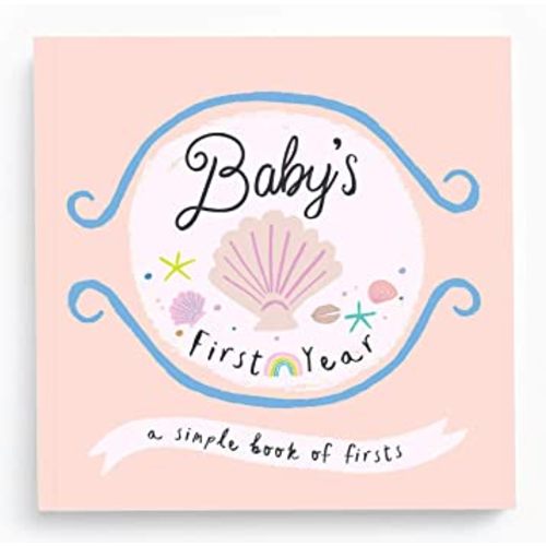 Lucy Darling Little Beach Babe Baby Memory Book – First 5 Years Journal & Photo Album, Baby Girl Keepsake, Unique Scrapbook Album, Mom Gift