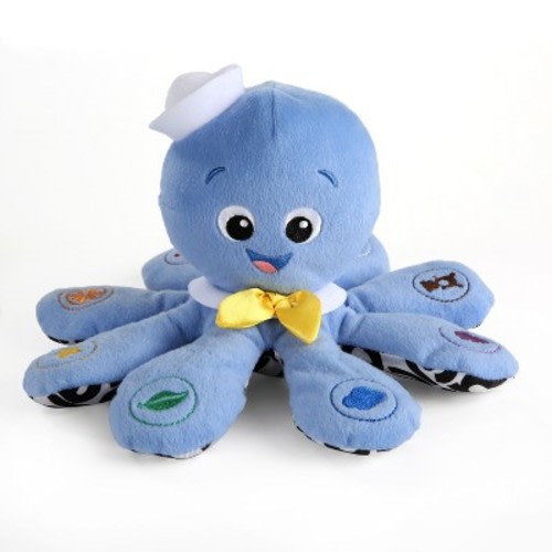 Baby Einstein Octoplush Musical Toy: Fabric, Sensory Development, Fine Motor Skills, Beach Theme, 5.5” Height, 0.46 lbs
