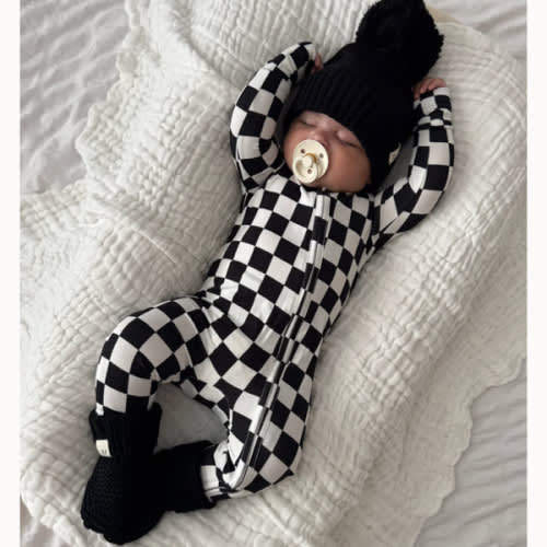 Checkered Bamboo Jumpsuit