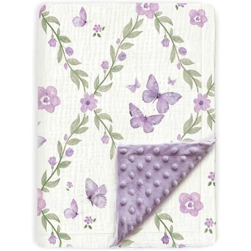 Soft Muslin Baby Blankets for Unisex Boys Girls 30 x 40 inch