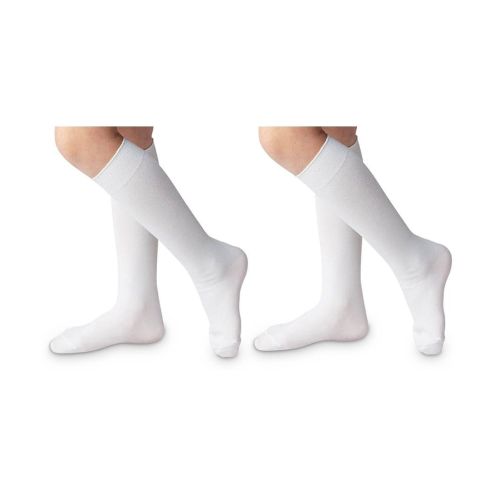 Jefferies Socks Girls Boys Classic Nylon Knee High Socks 2 Pair Pack