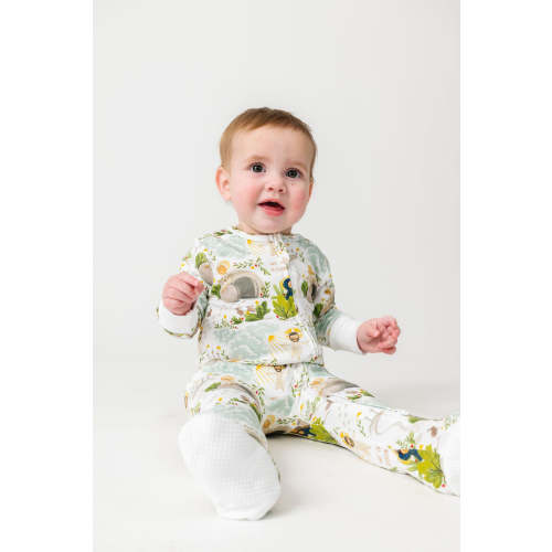 He Is Risen PJ Footed Onesie Cotton – Holy Pals