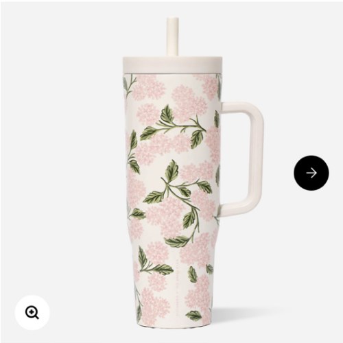Rifle Paper Co. Leakproof Cruiser - 22 oz. Leakproof Insulated Tumbler with Handle | CORKCICLE.