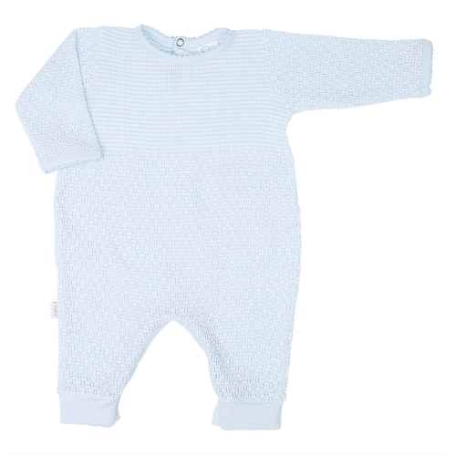 Paty Knit Solid Color Romper with Pima Trim - PatyInc