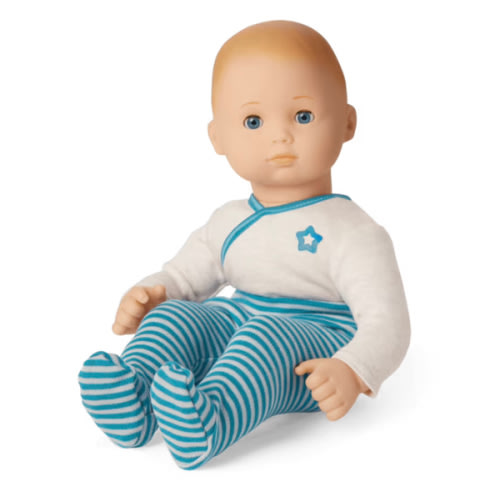 Bitty Baby® Doll #3 with blonde hair in Soft Blue