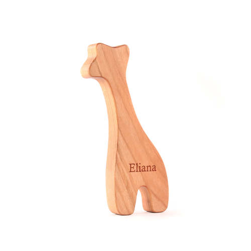 Giraffe Wooden Toy Rattle