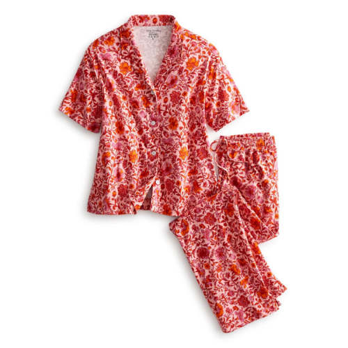 Button-Down Pajama Set - Flourishing Garden Light / Large