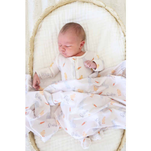 Sweet Peep Personalized Swaddle Blanket