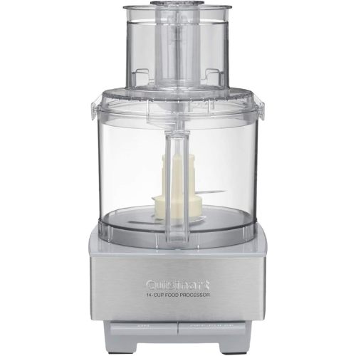 Cuisinart Food Processor 14-Cup Vegetable Chopper for Mincing, Dicing, Shredding, Puree & Kneading Dough, Light Gray Stainless Steel, DFP-14CGRY