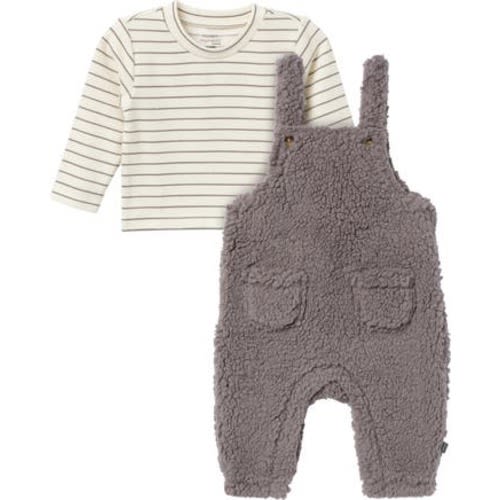 Microplush Overall & Shirt Set, 6-9M