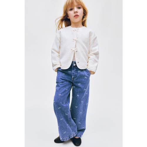 WIDE LEG PAPER-BAG JEANS