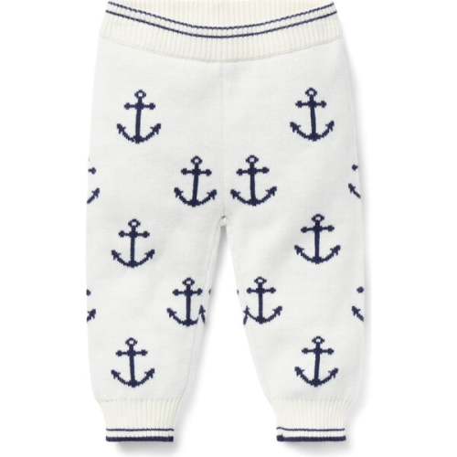 Baby Anchor Sweater Pant, White - Janie and Jack | Maisonette