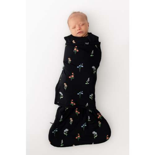 Sleep Bag Swaddler in Midnight Wildflower 1.0